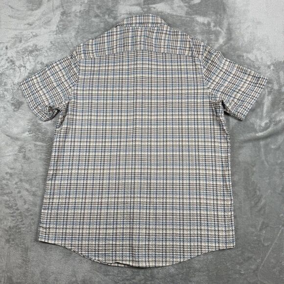 Tasso Elba Button Down Shirt Mens XL Khaki Marche Plaid And Tribal Lot Of 2 - Picture 4 of 16